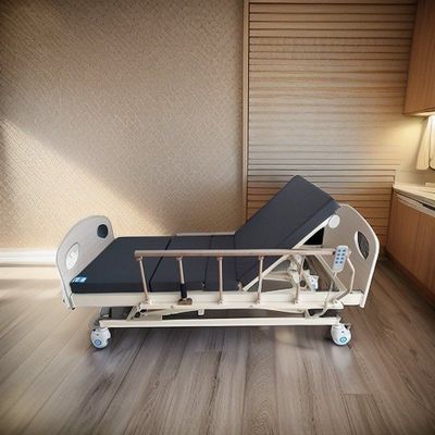 kualitas Aluminium Alloy Frame Rumah Perawat Tempat tidur 200*90cm Tempat Tidur Listrik Medis Terbukak pabrik