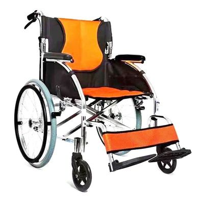 Good price Folding Transport Lightweight Wheelchair Manual 24 Inch Wheelchair online