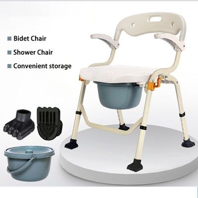 Good price Elderly Care Lightweight Steel Commode Chair Rustproof 3 In 1 Toilet Seat online