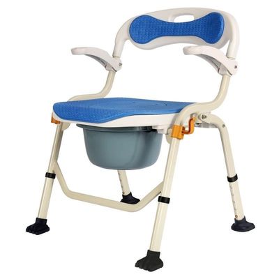 Good price Adjustable Steel Mobile Toilet Chair Bedside Portable Toilet Seat High Strength online