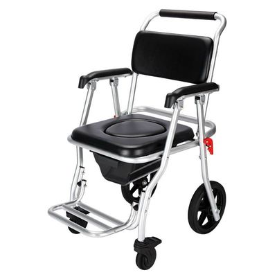 Good price Folding Commode Shower Chair With Bedpan Home Care Black online