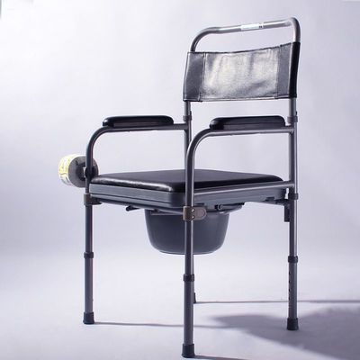 Good price Height Adjustable Medical Toilet Chair Steel Portable Potty Chair online
