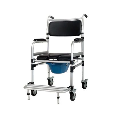 Good price 130kg High Capacity Commode Toilet Chair Comfortable Barrier Free Medical Potty Chair online