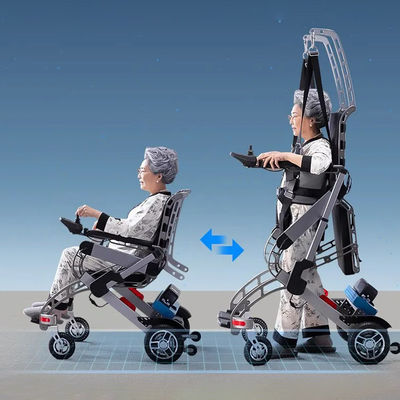 Good price Mobility aids for rehabilitation training Folding electric wheelchair Multifunctional wheelchair for elderly with hemiplegia online