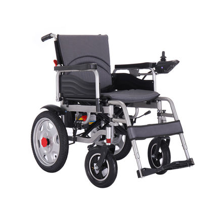 Good price High Strength Steel Folding Electric Wheelchair for Elderly with Lead Acid Batteries Portable and Lightweight online