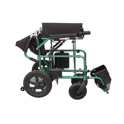 Buon prezzo Sedia a rotelle elettrica a piegatura automatica con freno elettromagnetico e ruote in acciaio al carbonio in linea