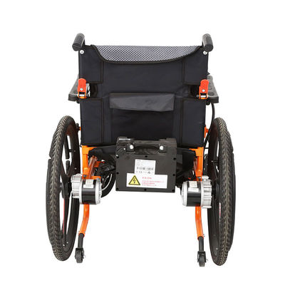 High Back Comfort Electric Wheelchair Lead Acid Battery 4 Wheel Scooter Portable Folding Electric Wheelchair