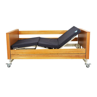 Buon prezzo Electric Lift Paralyzed Nursing Bed Marrone 200*90cm regolabile 4 funzioni per mobili ospedalieri in linea