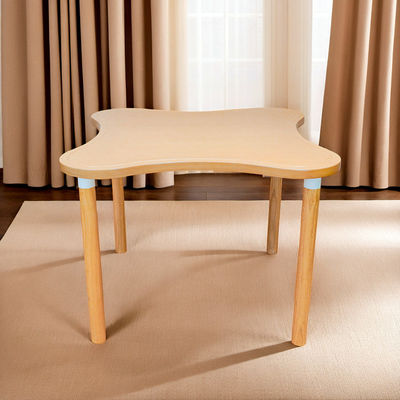 Good price 4 People Solid Wood Dining Table Simple Style Home Furniture for Custom Nursing Home Care Center in Rotary Fixed Design online