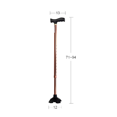 Good price Customizable Adjustable Walking Stick for Elderly 12*13* 71-94 Cm Customizable Customization online
