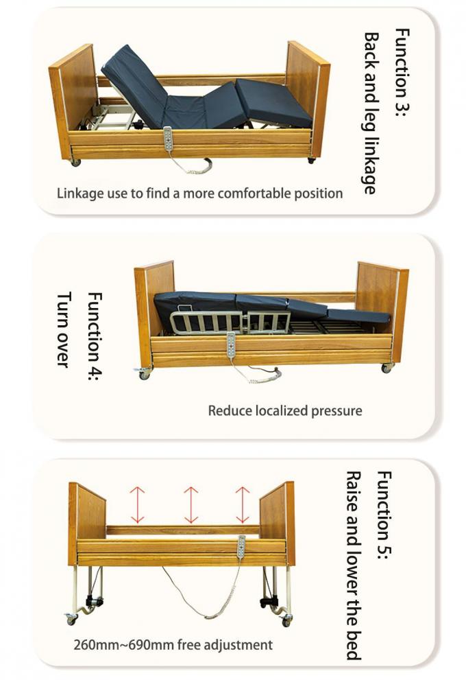Multi-Functional Electric Nursing Bed for Rehabilitation of Old People′s Homes