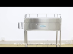 Long Lasting Hospital Stainless Steel Trolley Customized Surgical Case Cart