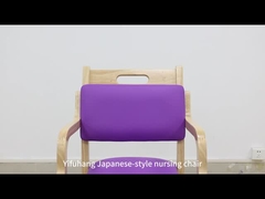 Banquet Fixed Comfortable Wooden Restaurant Chair With Colorful Fabric Upholstery