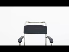 Safety Folding Waterproof Toilet Seat With Wheels For Elderly