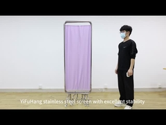 Stainless Steel Healthcare Privacy Screens With 4 Folding Layers